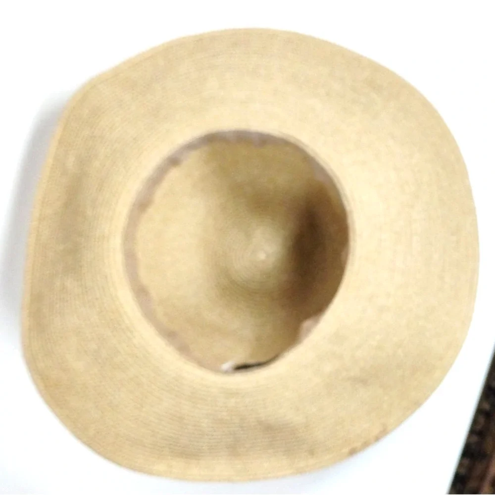 Talbots Wide Brim Straw Hat Womens 22